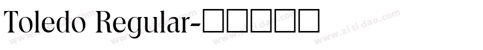 Toledo Regular字体转换